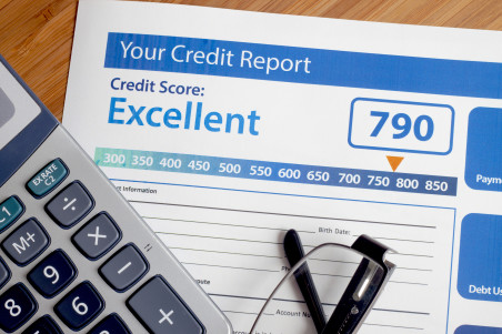 Excellent credit score report