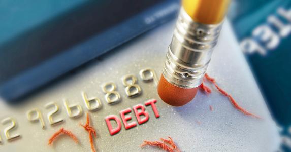 Erasing credit card debt