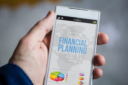 Financial planning on phone