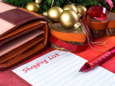 Holiday shopping list