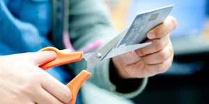 credit card cut scissors