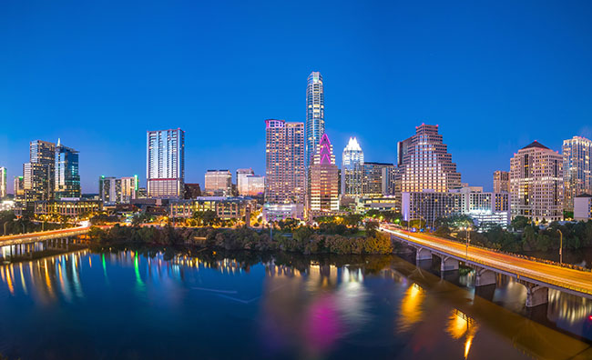 Austin city skyline