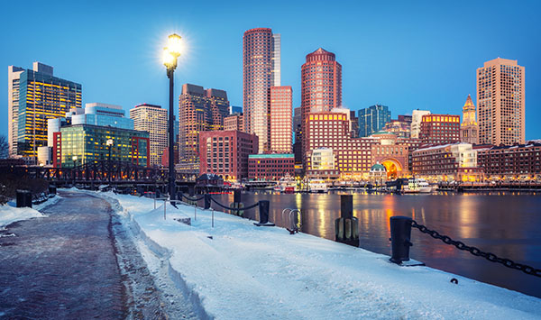 Boston city skyline