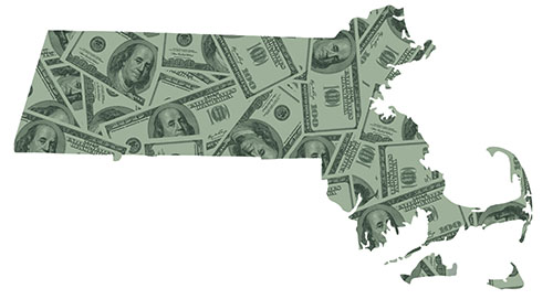Boston state made of cash