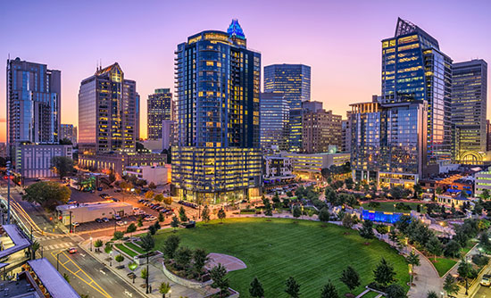 Charlotte city skyline