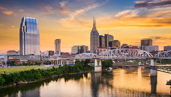 Horizonte del centro de Nashville