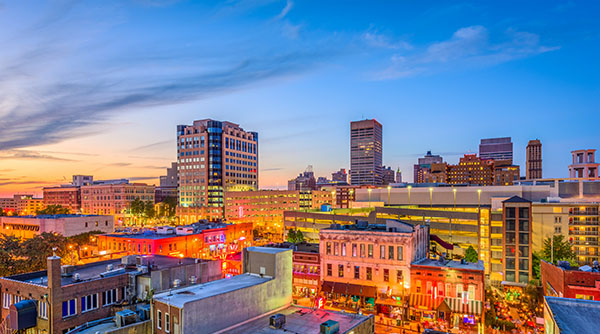 Horizonte de la ciudad de Memphis Tennessee