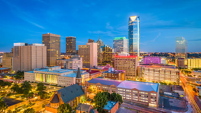 Horizonte del centro de Oklahoma City